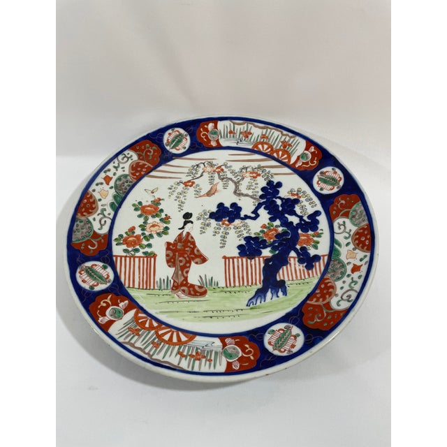 19th Century Late 19th Century Meiji Period Japanese Imari Charger Platter For Sale - Image 5 of 18