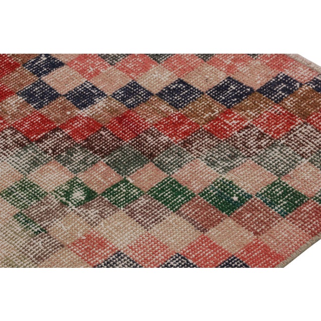Vintage Zeki Müren Runner Rug, With Geometric Patterns, From Rug & Kilim For Sale In New York - Image 6 of 7