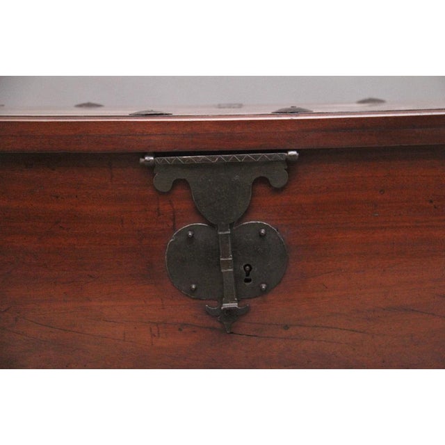 19th Century Anglo Indian Mahogany Blanket Chest, 1840s For Sale - Image 3 of 12