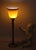 1980s French Art Deco Style Table Lamp with Brown Overlay Glass, 1980s For Sale - Image 5 of 17