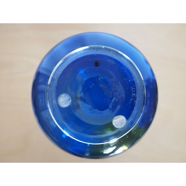 Glass Vintage Transjo Hytta Glass Vase Bottle For Sale - Image 7 of 8