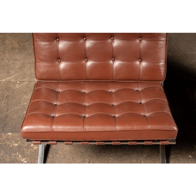 Pair of Barcelona Chairs - Mies Van Der Rohe for Knoll For Sale - Image 13 of 16