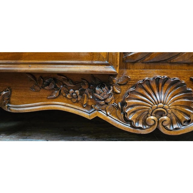 Louis XV Style Richly Carved Buffet For Sale - Image 4 of 13