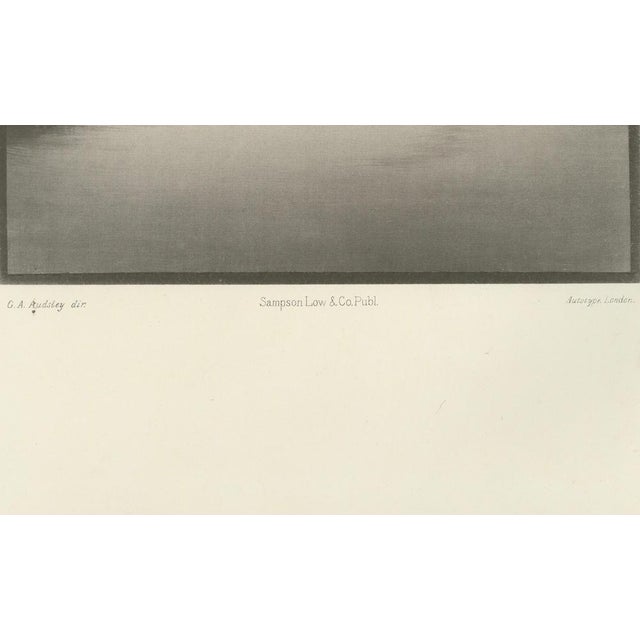 Antique Japanese Landscape Engraving of Mount Fuji: Serene River View This remarkable 19th-century engraving captures a...