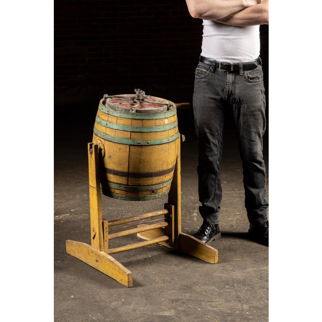 c. 1900s; Dobson Manufacturing Co. - Rockford, IL Early 20th-century "Favorite" barrel-style butter churn. Manufactured by...