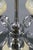 Glass Art Deco Chrome and Glass Chandelier, 1930s For Sale - Image 7 of 14