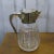 Mid 20th Century Mid 20th Century Lidded Silverplate & Crystal Pitcher For Sale - Image 5 of 13