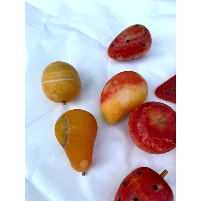 1950s Mid-Century Alabaster Fruit - Set of 12 For Sale - Image 5 of 10