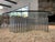 Post-Modern Glass Coffee Table Serpentine Picket Base of Frosted Lucite and Chrome Rods For Sale In Palm Springs - Image 6 of 6