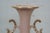 Pink Mid 20th Century 2 St Regis American Porcelain Pink Floral Mantel Vases Trophy Urns 12" For Sale - Image 8 of 17