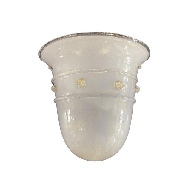 Large One-Light Sconce from Barovier and Toso, Murano, 1980s For Sale - Image 4 of 7