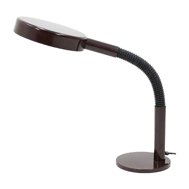 Vintage Dark Brown Desk Lamp from Hala, 1970s For Sale