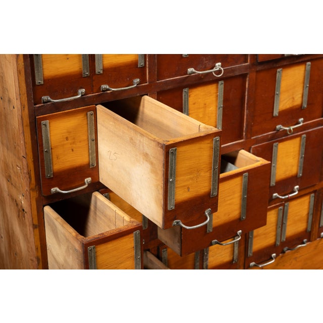 Massive Antique Maple Dry Goods Cabinet For Sale - Image 9 of 18