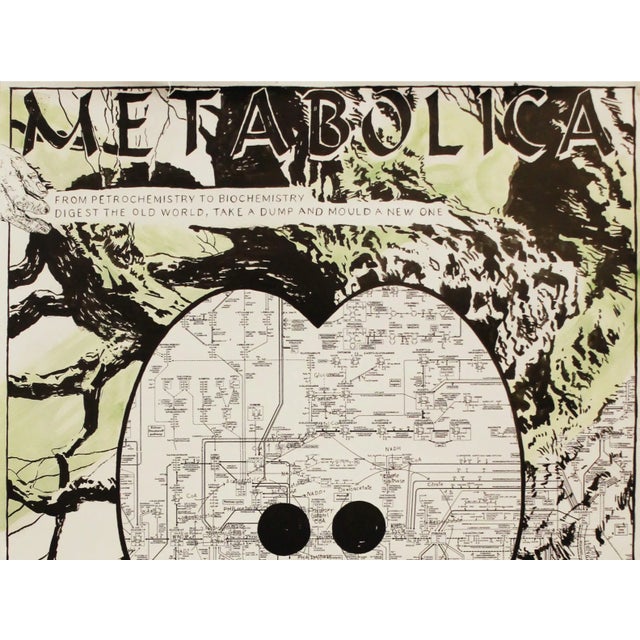 2000 - 2009 2000 Austrian Exhibition Poster, Metabolics by Thomas Feuerstein For Sale - Image 5 of 8