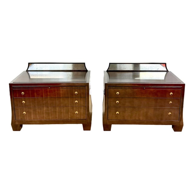 Extraordinary Oversized Night Tables by Barbara Barry for Henredon For Sale