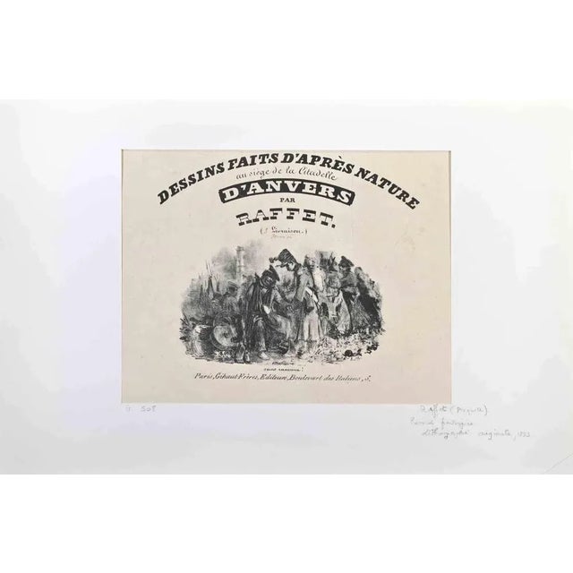 Traditional Auguste Raffet, Dessins Faits D'Après Nature au Siège\., Lithograph, 1833 For Sale - Image 3 of 3