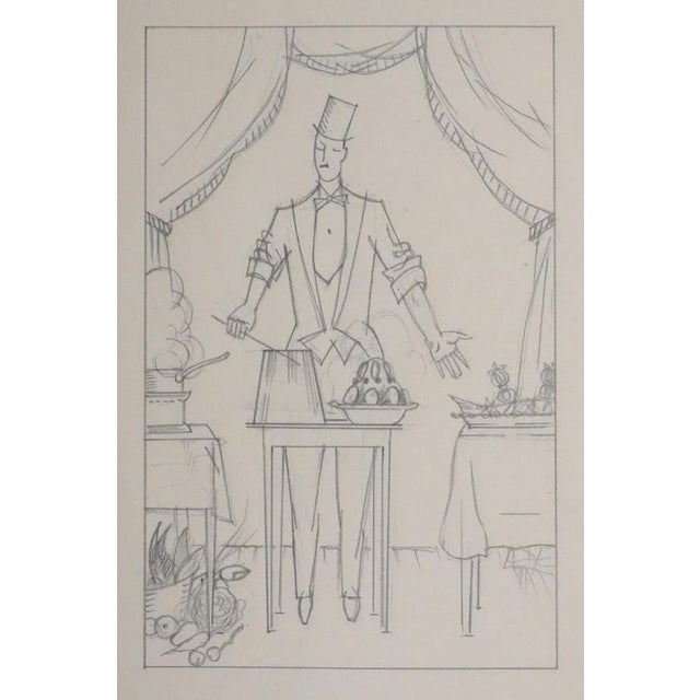 Jean-Emile Laboureur, The Chief, 1937, Pencil on Paper For Sale - Image 8 of 8