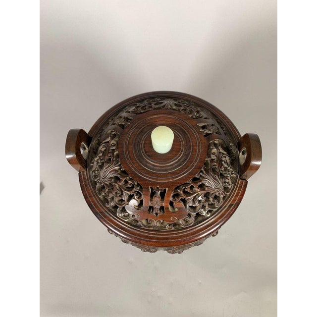 Large Bronze Incense Burner, 18th-19th Century, China, Qing Dynasty For Sale - Image 4 of 11