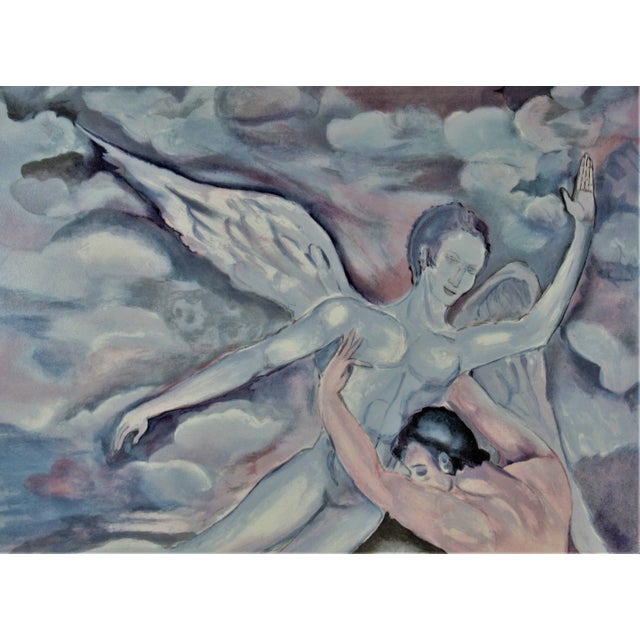 This artwork titled "Le Troisieme Oeil" (The Third Eye) is an original color lithograph on Arches paper by French artist...