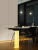 Industrial LANGE(R)TISCH Table in Anodized Aluminum with Acrylic Base by Morphine Collective and BureauL For Sale - Image 3 of 8