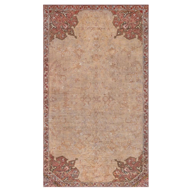 Doris Leslie Blau Antique Turkish Oushak Rug For Sale