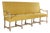 Veronike Hall Bench with Curved - Yellow Raw Silk / Natural Oak Frame For Sale