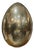 Chrome and Glass Egg Lamp, 1980s For Sale
