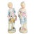 1900s Pair of German Bisque Porcelain Cinderella Sculptures For Sale