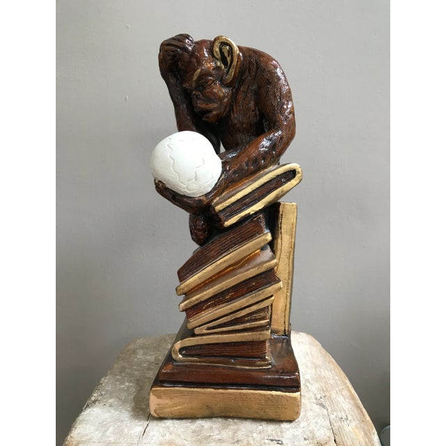 1950s 1950s Darwin’s Human Evolution Chalkware Statue For Sale - Image 5 of 8