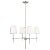 The Baker four light single tier chandelier in brushed nickel is the perfect way to achieve your desired fashion or...