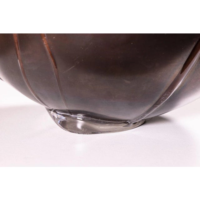 Glass Late 20th Century Contemporary Modern David Helm Hand Blown Glass Bowl For Sale - Image 7 of 8