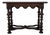 Vintage Jacobean Revival Walnut Console Table With Turned Legs and Stretcher Base For Sale