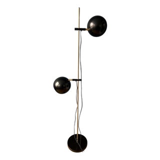 Mid-Century Black Eyeball Floor Lamp For Sale