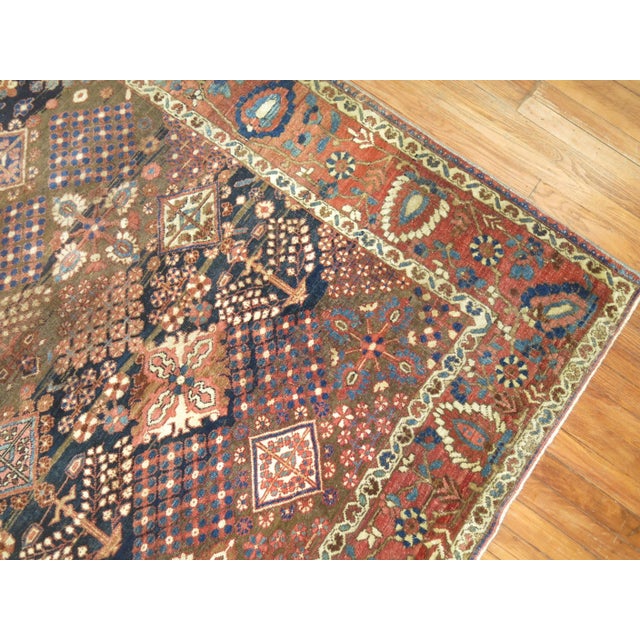 Zabihi Collection Rustic Room Size Persian Joshegan Rug For Sale - Image 9 of 11