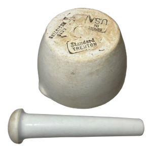 Share Rare Antique Porcelain Apothecary Standard Acid Resisting Usa Mortar and Pestle