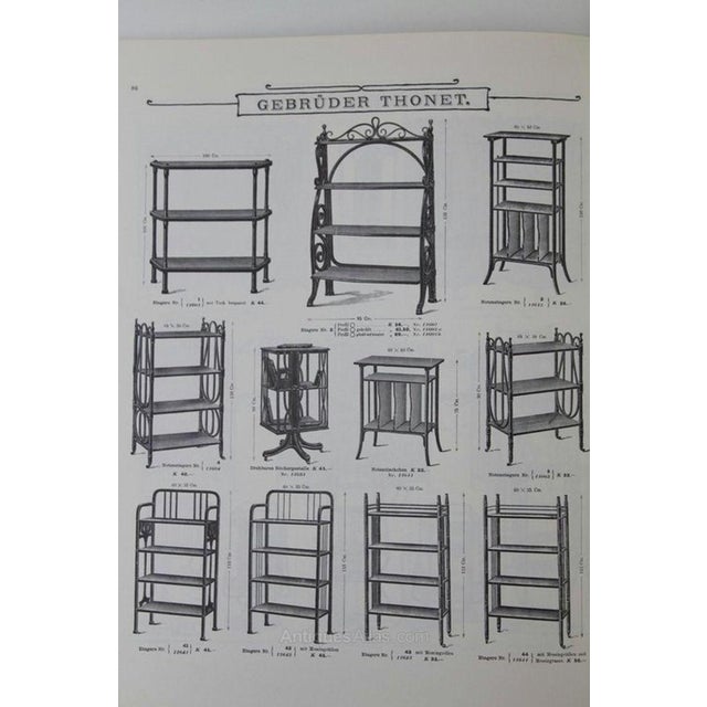 Mid 19th Century Vienna Secession Scrolling Oak Waterfall Étagère by Gebrüder Thonet, Attributed For Sale - Image 12 of 12