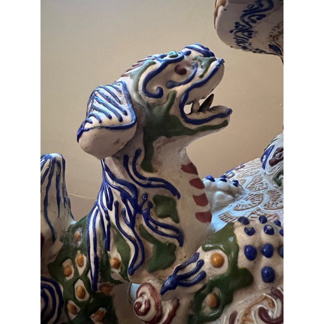 Japanese Meiji Period Moriage Satsuma Floor Vase For Sale - Image 10 of 10