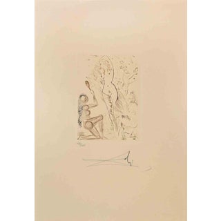 Salvador Dalì, Nude Blanchefleur, 49/125, 1972, Etching and Drypoint For Sale