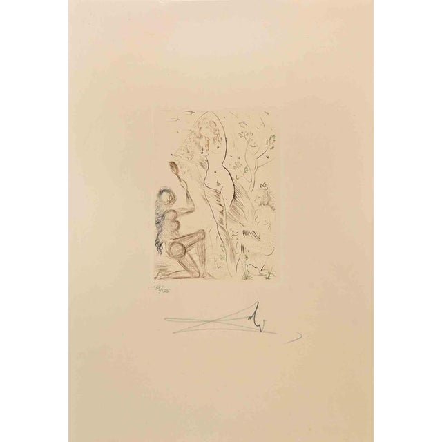 Salvador Dalì, Nude Blanchefleur, 49/125, 1972, Etching and Drypoint For Sale