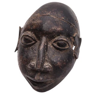 Bronze Child's Head, 1800s For Sale