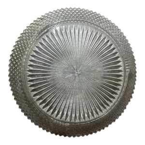 Vintage Miss America Footed Glass Cake Platter by Anchor Hocking
