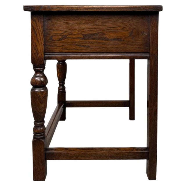 20th Century Jacobean English Oak Side Table For Sale - Image 10 of 12