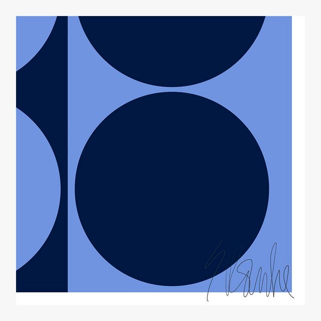 Not Yet Made - Made To Order Dynamic Pair French and Navy Blue Fine Art Print 14" X 20" by Liz Roache For Sale - Image 5 of 6