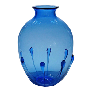 Large Vetro Soffiato Glass Vase by Vittorio Zecchin Attr. Murano 1924