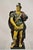 Traditional Early 20th Century Majolica Alexander the Great Greek Warrior Soldier Glazed Pottery Sculpture For Sale - Image 3 of 12