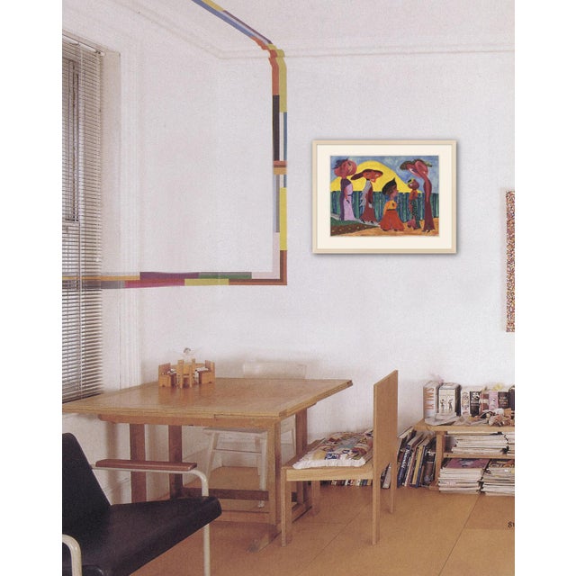 1950s Maurice Collis, Untitled, 1958, Gouache and Metallic Ink on Card For Sale - Image 5 of 6