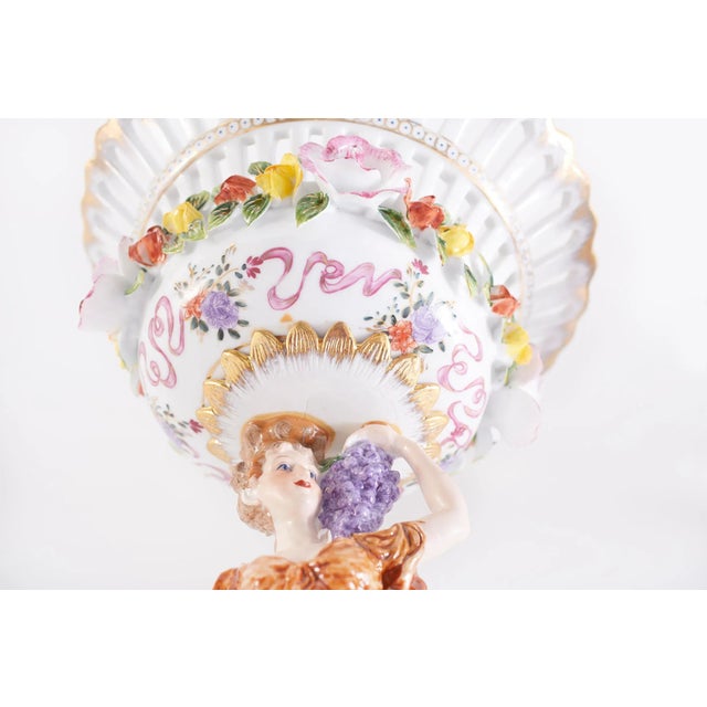 Late 20th Century Gilt Gold / Glazed Porcelain Decorative Bowls - a Pair For Sale - Image 11 of 13