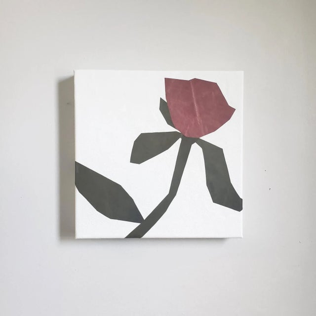 Minimalist Handmade Leather Wall Art "Desert Rose" For Sale In Cleveland - Image 6 of 6
