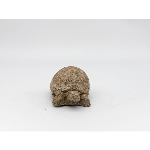 English Vintage Reconstituted Stone Tortoise or Turtle Garden Ornament, England 1970s For Sale - Image 3 of 8