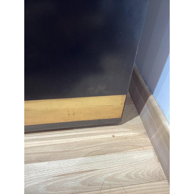 Black Lacquered and Brass Sideboard from Mario Sabot, Italy, 1970s For Sale - Image 17 of 18